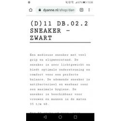 Dyanne Beekman werkschoenen, sneakers, maat 38