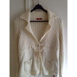 Edc esprit vest ecru / gebroken wit / off white l / xl