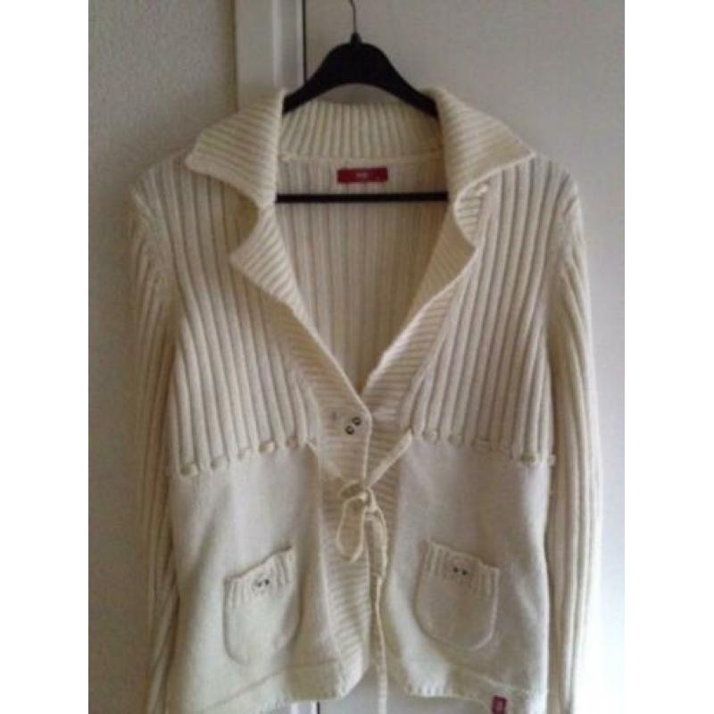 Edc esprit vest ecru / gebroken wit / off white l / xl