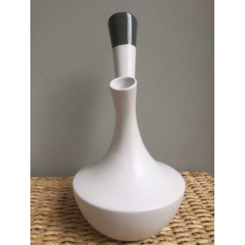 ==Nieuw== Grote Design vaas Drescher 40 cm wit