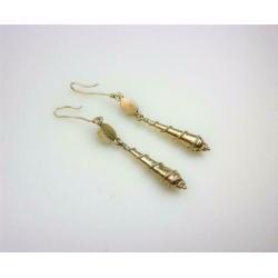 Opruiming Oorhangers zilver & onyx / Z5006