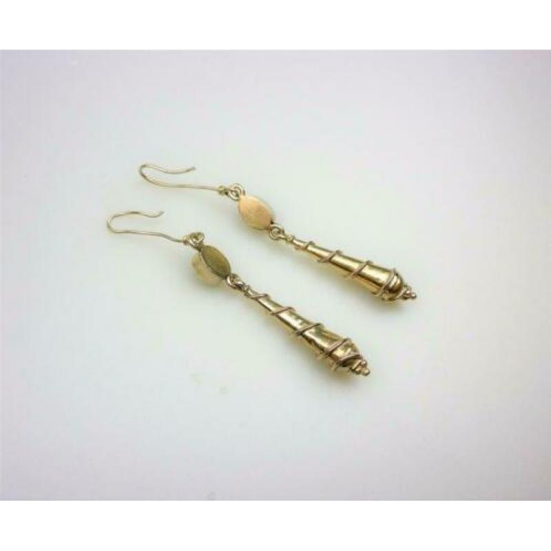 Opruiming Oorhangers zilver & onyx / Z5006