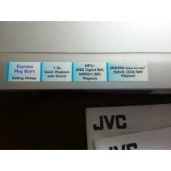 DVD speler JVC inclusief handleiding en afstandsbediening