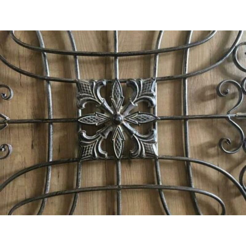 Prachtig mooi decoratief metalen wandrek-wanddeco