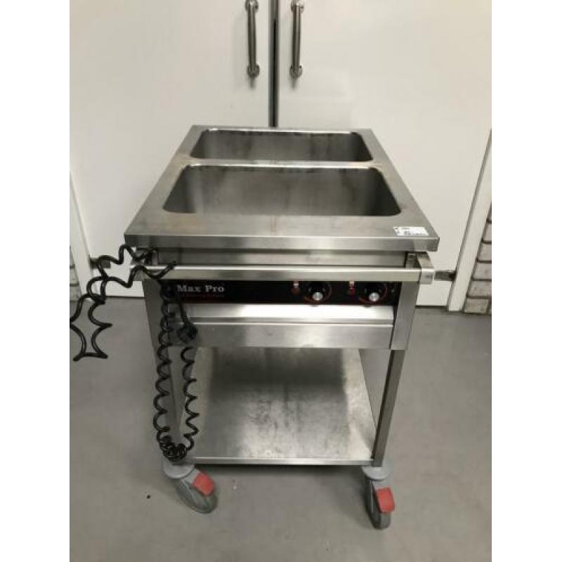 au bain marie wagen / uitgiftewagen / warmhoudwagen horeca