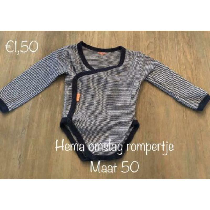 Rompertjes H&M en Hema z.g.a.n. diverse kleuren