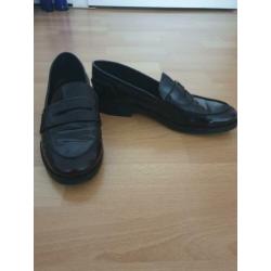 Zwarte Zara lakloafers maat 39