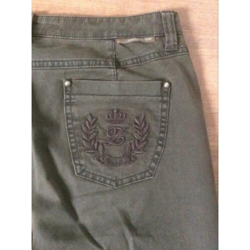 Nette staat Zerres kakigroene jeans 3/4, maat 46