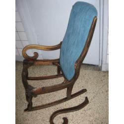 Brocante Louis IV schommelstoel opknapper