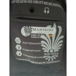 Antraciet warme marikoo jas / regenjas / parka maat L 38/40