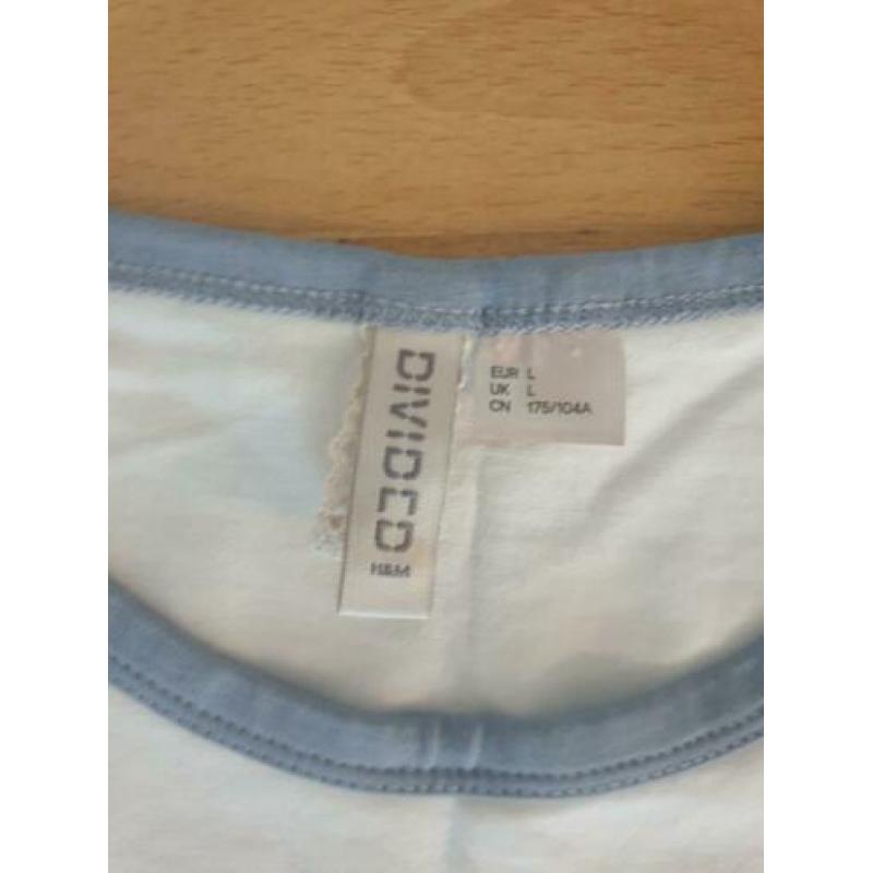 T-shirt creme met print H&M