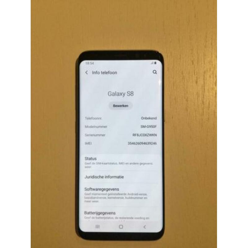 Galaxy S8 zilver 64g