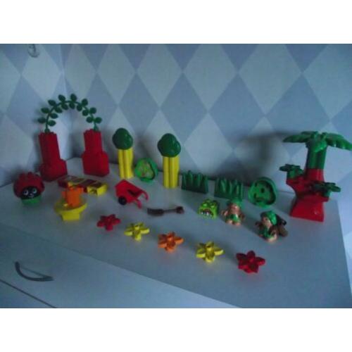 Te koop Duplo set: Little Forest bos vriendjes, pop + rugzak