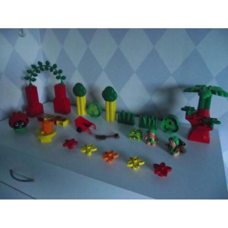 Te koop Duplo set: Little Forest bos vriendjes, pop + rugzak