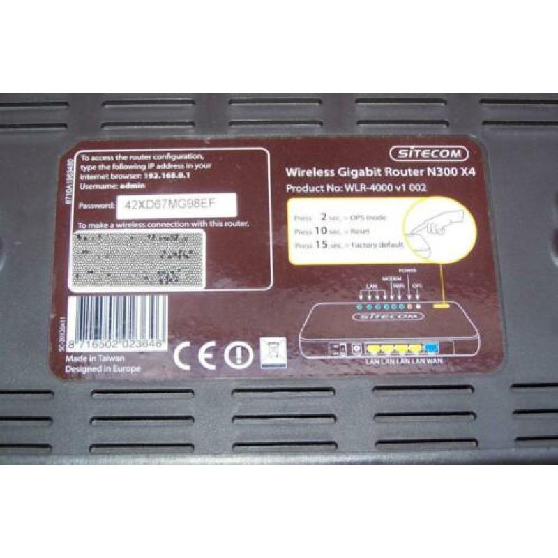 Wireless gigabit router N300 X4 330mb wifi