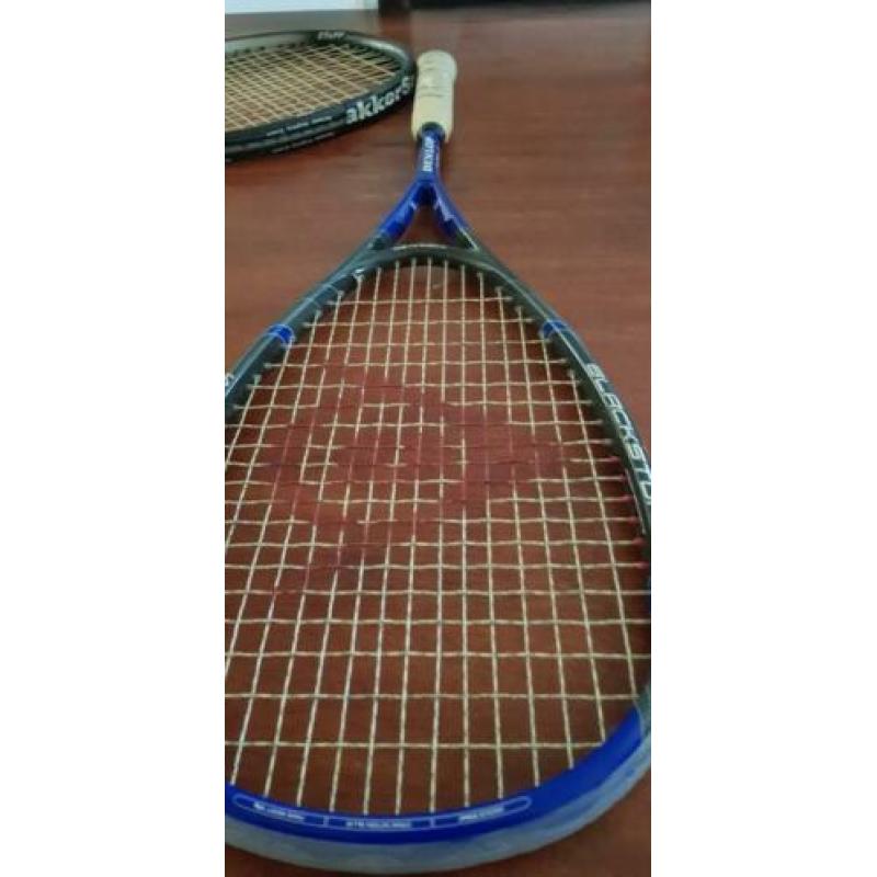 2 tennisrackets, bespanning goed