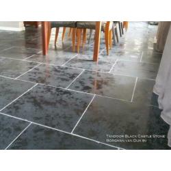 nostalgische vloer Castle Stone Black 60x60 cm verouderd