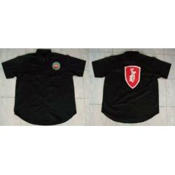 nieuwe ZÜNDAPP Zundapp (ronde logo) blouse hemd shirt zwart