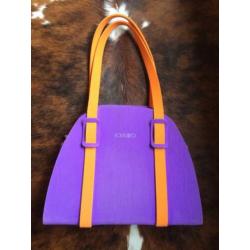 tas - Italiaans design - merk IOAIIIO - paars en oranje