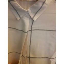 Sissy Boy blouse creme ruiten geruit M