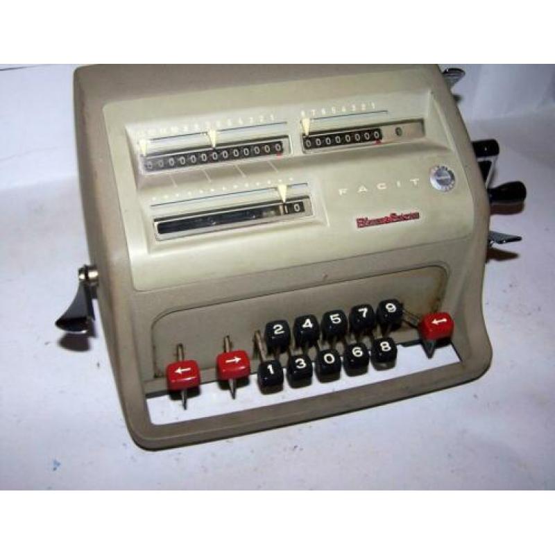 Antieke Blikman & Sartorius Facit rekenmachine.
