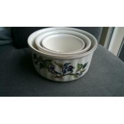 3 Villeroy & Boch Botanica nestschalen soufflé ovenschalen