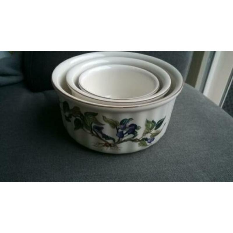 3 Villeroy & Boch Botanica nestschalen soufflé ovenschalen