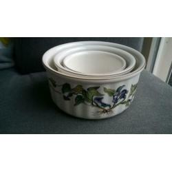 3 Villeroy & Boch Botanica nestschalen soufflé ovenschalen