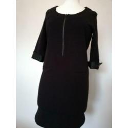 ZGAN Casual Jurk van WE. Maat S. Met PU leather accenten