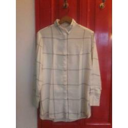 Sissy Boy blouse creme ruiten geruit M
