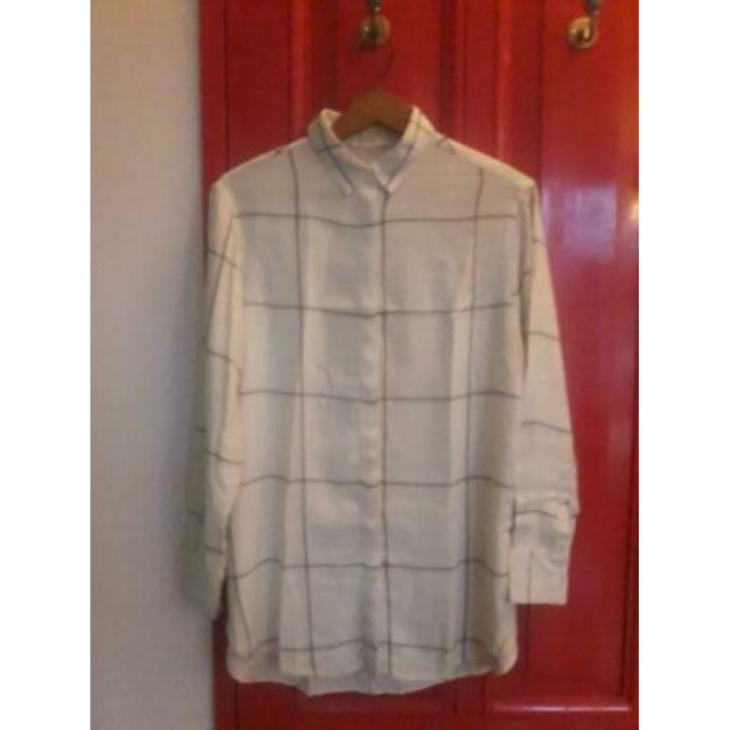 Sissy Boy blouse creme ruiten geruit M