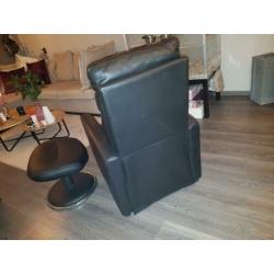 relax stoel met poef
