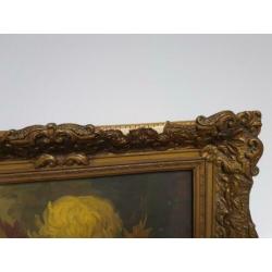 Uitverkoop! Stilleven schilderij met brocante lijst!