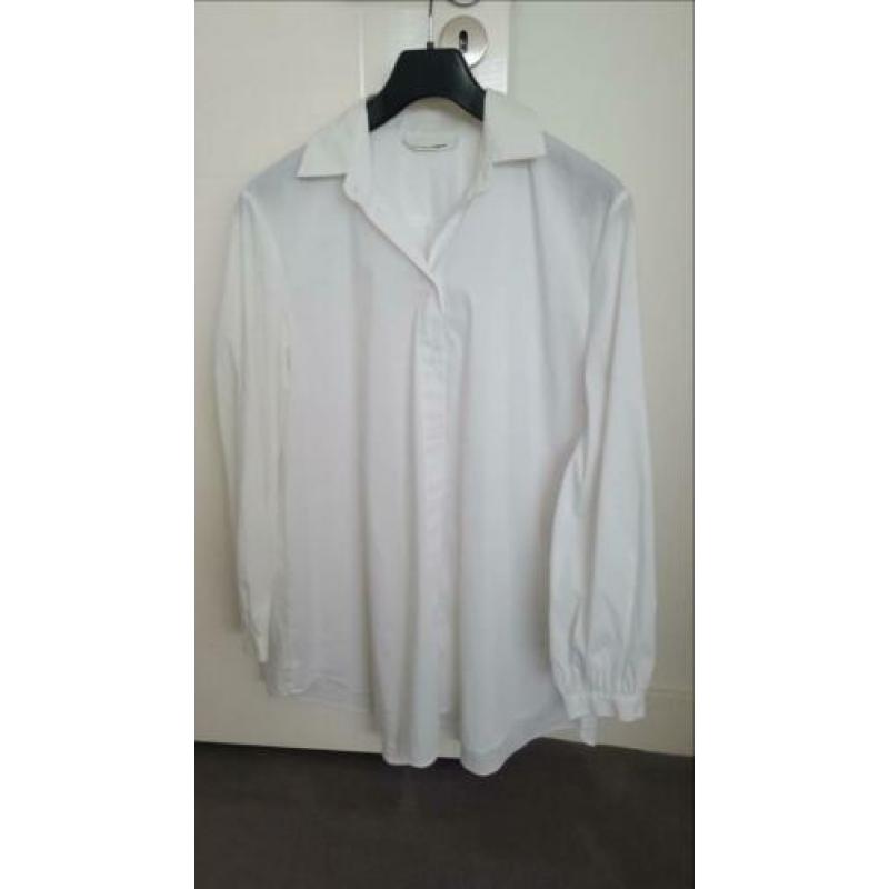 Witte poplin blouse