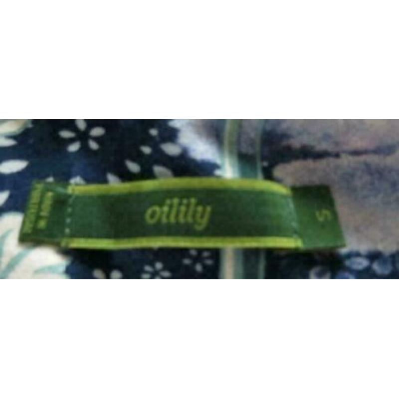 Oilily oranje top met bloemen maat S