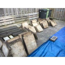 Tuin-/ Terrastegels. ca. 12m2