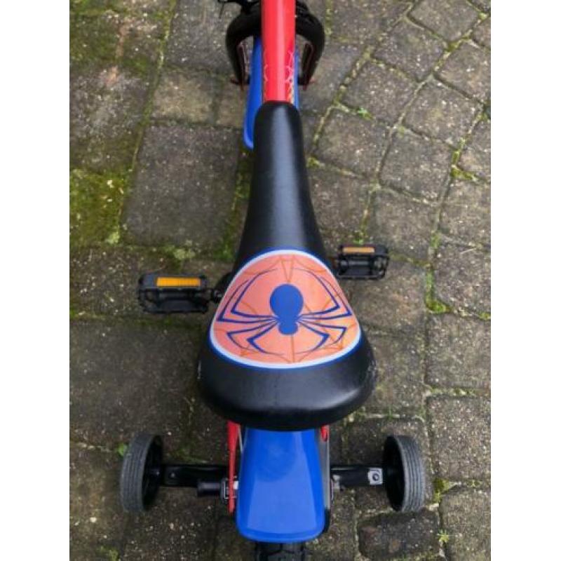 Spiderman fiets met zijwieltjes 14 inch