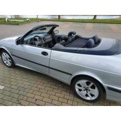 Saab 9-3 2.0 Turbo Cabrio 2001, historie, leer, boekjes, APK