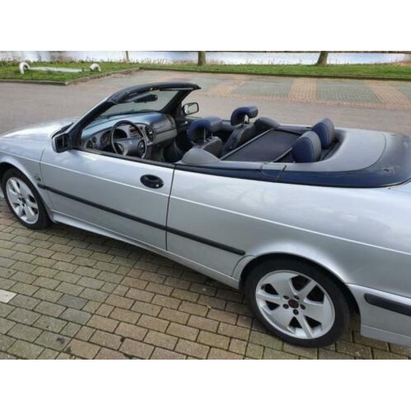 Saab 9-3 2.0 Turbo Cabrio 2001, historie, leer, boekjes, APK