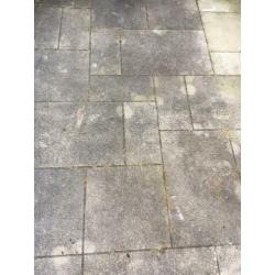 Tuin-/ Terrastegels. ca. 12m2