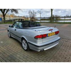 Saab 9-3 2.0 Turbo Cabrio 2001, historie, leer, boekjes, APK