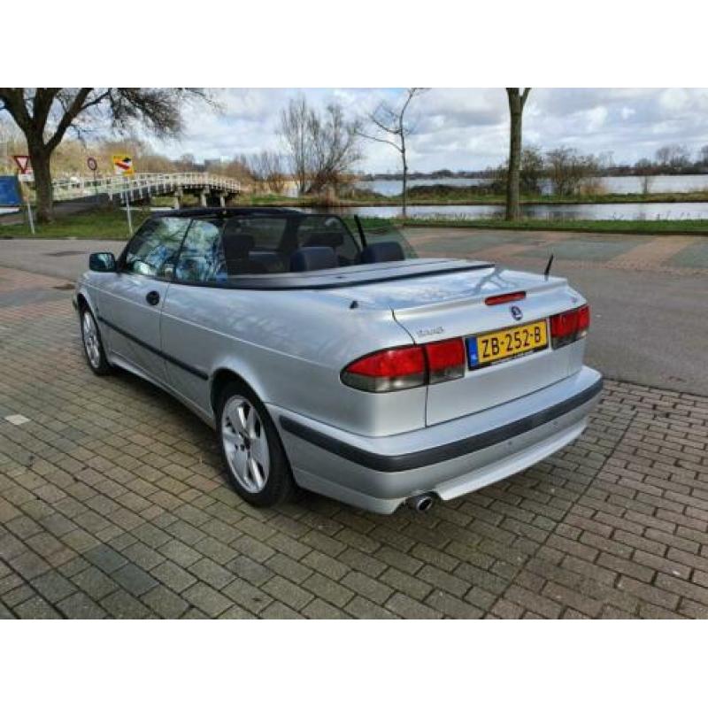 Saab 9-3 2.0 Turbo Cabrio 2001, historie, leer, boekjes, APK