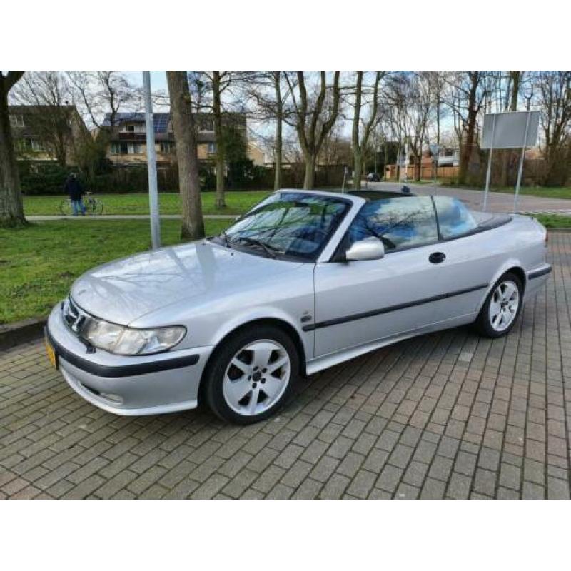 Saab 9-3 2.0 Turbo Cabrio 2001, historie, leer, boekjes, APK