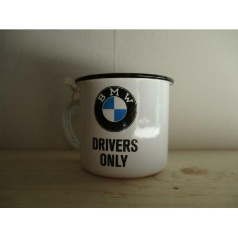 emaille mokken mini, BMW, volkswagen, john deere, vespa, VIP