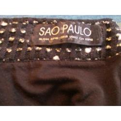 mj/ SAO PAULO rok/rokje/maat 44 zwart wit