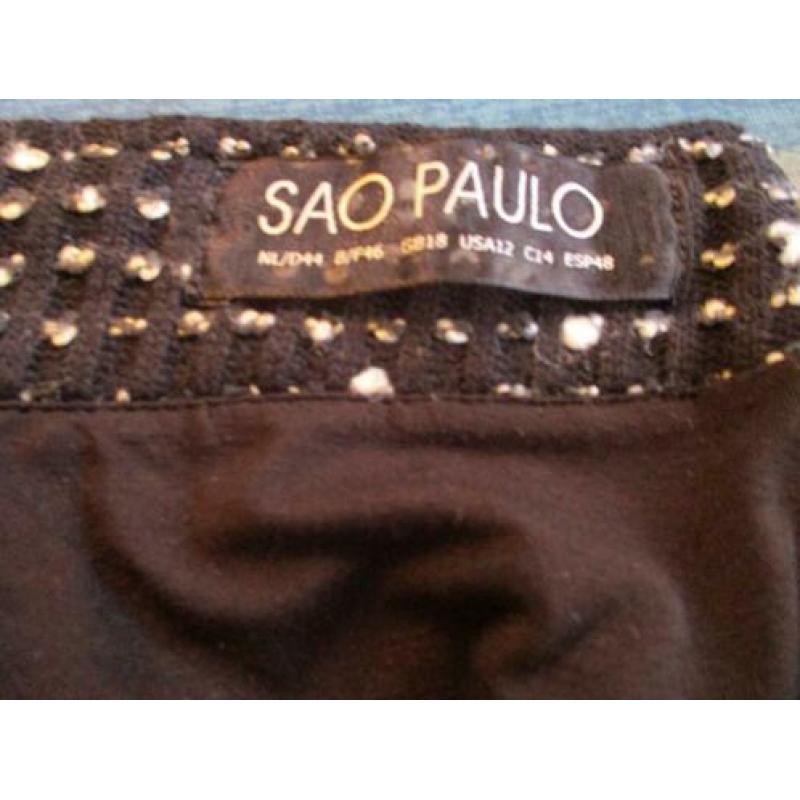 mj/ SAO PAULO rok/rokje/maat 44 zwart wit