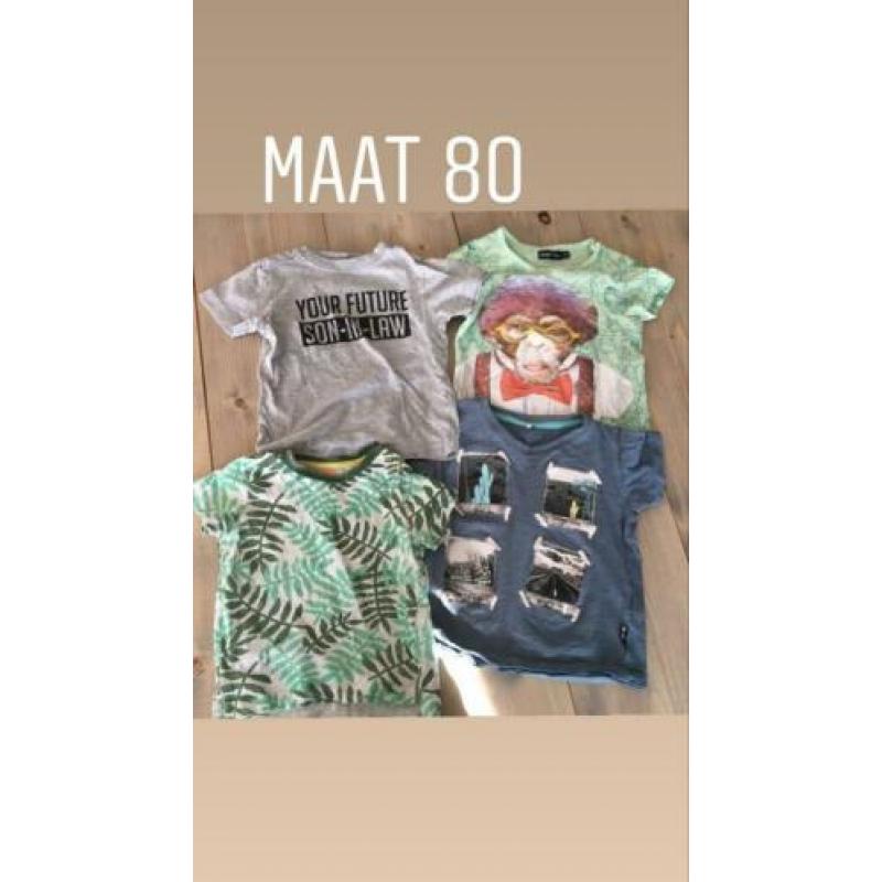 Pakket kleding jongen maat 80 z8, dirkje, name it, etc.
