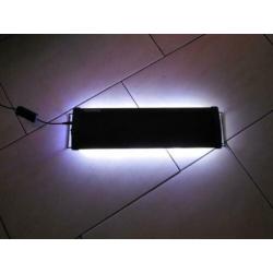 uitschuifbare ledbalk 50 tot 75cm (15 wit led - 3 blauw)