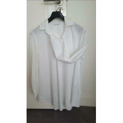 Witte poplin blouse