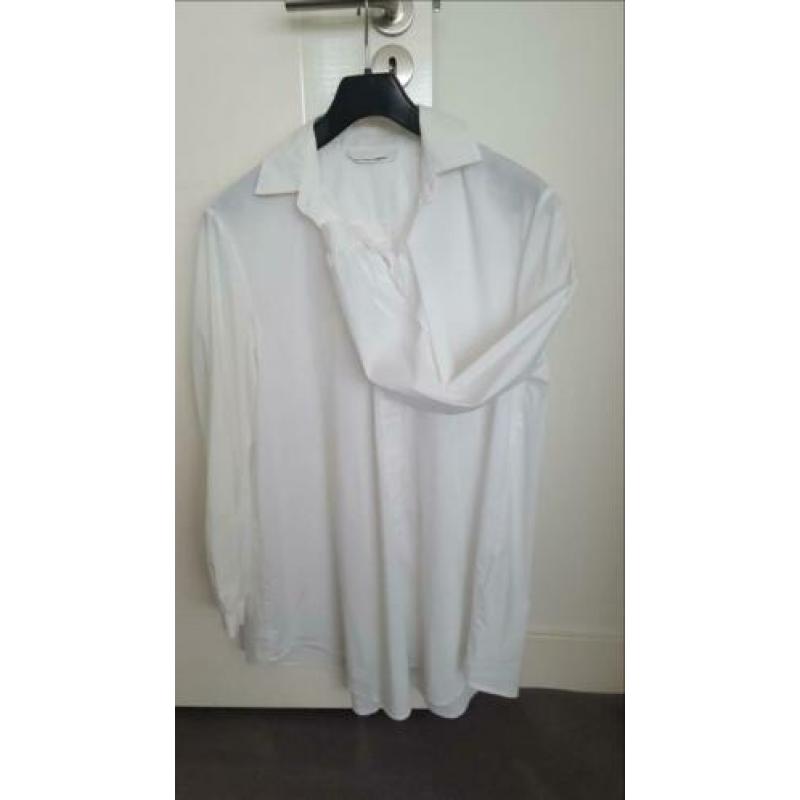 Witte poplin blouse